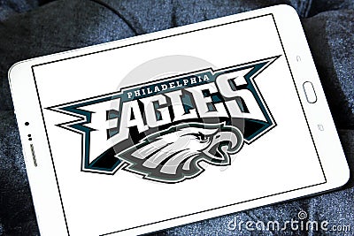 Philadelphia Eagles american football team logo Editorial Stock Photo