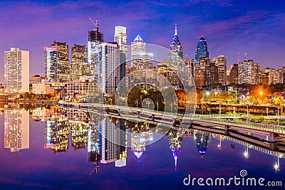 Philadelphia, Pennsylvania Skyline Stock Photo