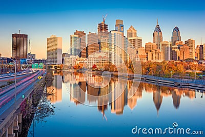 Philadelphia, Pennsylvania, USA Skyline Stock Photo