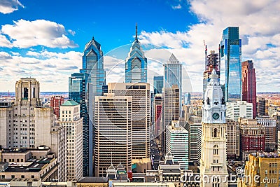 Philadelphia, Pennyslvania, USA Skyline Stock Photo