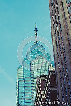 Philadelphia Skyscrapers Old a Stock Photo