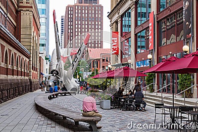 PHILADELPHIA - USA - SEPTEMBER 19, 2018: Artistic plane at art d Editorial Stock Photo