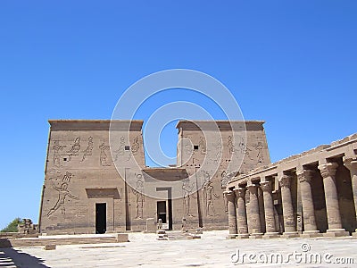 Philae egyptian temple Stock Photo