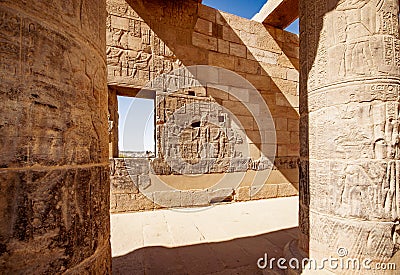 Philae Isis Temple in Aswan near Luxor Egypt Stock Photo