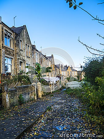 Philanthropic housing for workers in the mines and cotton mills of Padiham Stock Photo