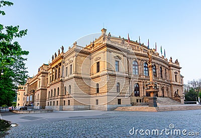 Philharmonia building in Prague, Czech Republic Stock Photo