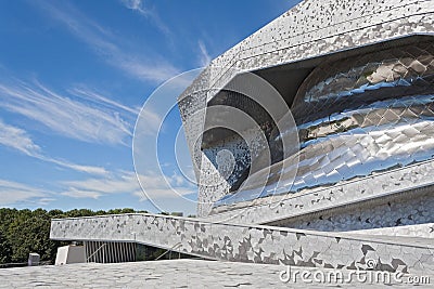 Philharmonie de Paris in Parc de la Villette Editorial Stock Photo