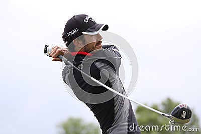 Philippe Jost, European long drive contest Editorial Stock Photo