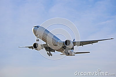 A Philippine Airlines Boeing 777-300ER Approaches Toronto Pearson Airport Editorial Stock Photo