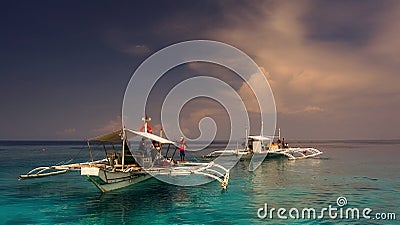 Philippine boats Stock Photo