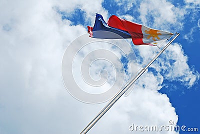 Philippine Flag Stock Photo