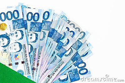 Philippine 1000 peso bill, Philippines money currency, Philippine money bills background Stock Photo