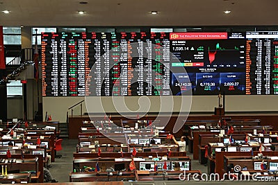 Philippine Stock Exchange Editorial Stock Photo