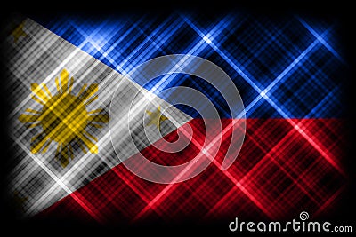 Philippines flag, national flag, modern flag Stock Photo
