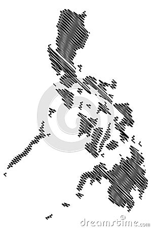 Philippines map vector Vector Illustration