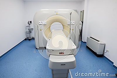 Philips computed tomography, or CT, equipment in a new medical clinic Editorial Stock Photo