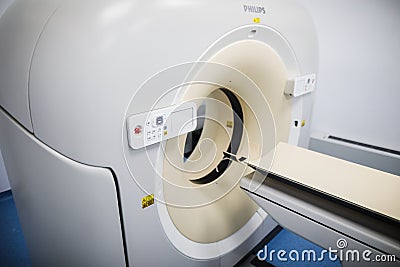 Philips computed tomography, or CT, equipment in a new medical clinic Editorial Stock Photo