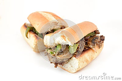 Philly Cheese Steak Stock Photo