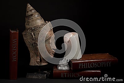 Philosophy ethics and wisdom Spiritual enlightenment religious e Stock Photo