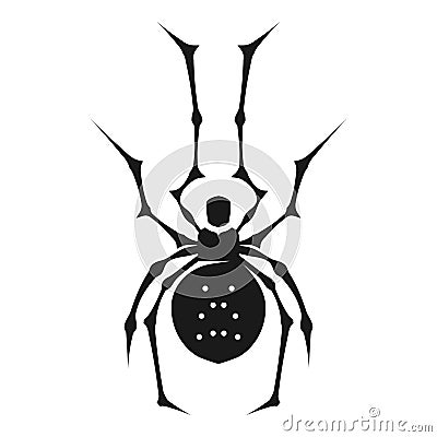 Phobia spider icon, simple style Vector Illustration