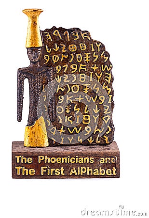 Phoenicians alphabet Stock Photo