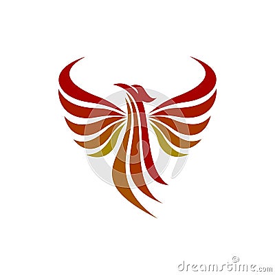 Phoenix abstract logo vector design Stock Photo