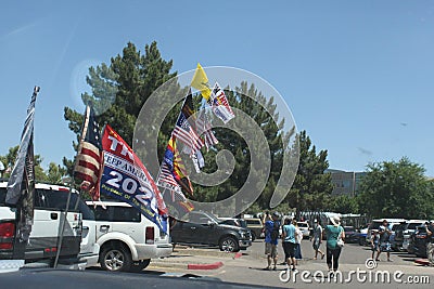 Flags anti government 9497 Editorial Stock Photo