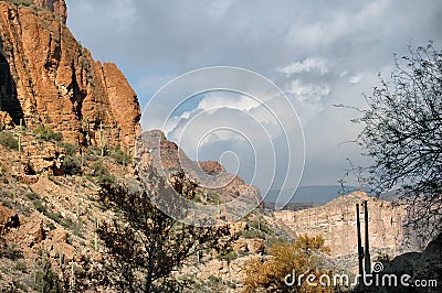 Phoenix, Arizona. Apache Trail scenery Stock Photo