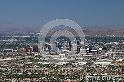 Phoenix, Arizona Skyline Stock Photo