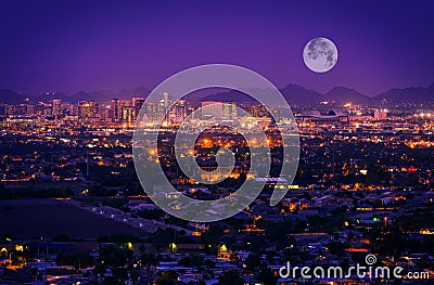 Phoenix Arizona Skyline Stock Photo