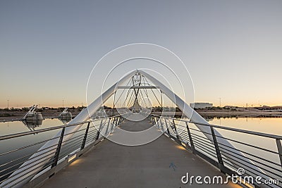 Phoenix, AZ, USA - November 9, 2016: Bridge at the Tempe Center for the Arts TCA Editorial Stock Photo