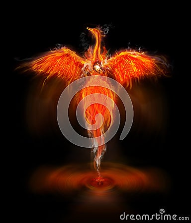 Phoenix bird Stock Photo