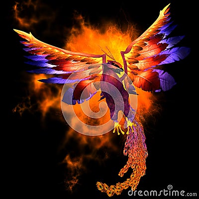 Phoenix Bird Stock Photo