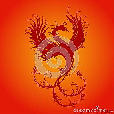 Phoenix bird. Vector Illustration