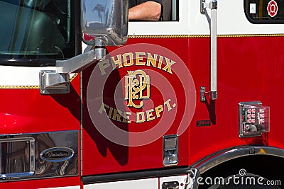 Phoenix City Fire Department vehicle Editorial Stock Photo