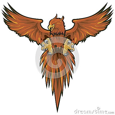 Phoenix with clipping path Stock Photo