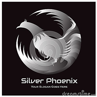 Phoenix logo design in eps.10 Vector Illustration