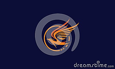 Phoenix logo vector icon Vector Illustration