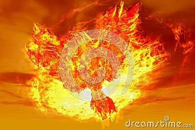 Phoenix rising Stock Photo