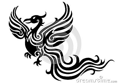 Phoenix tattoo Vector Illustration
