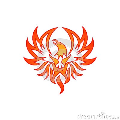 Phoenix Vector Template Vector Illustration