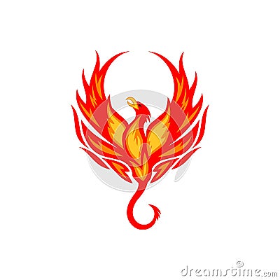 Phoenix Vector Template Vector Illustration