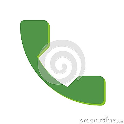 Phone Accept icon on a white background Stock Photo