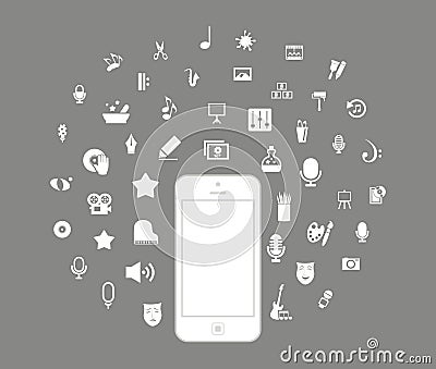 Phone art Vector Illustration