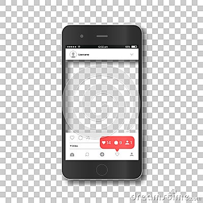 Phone body without screen Vector Illustration