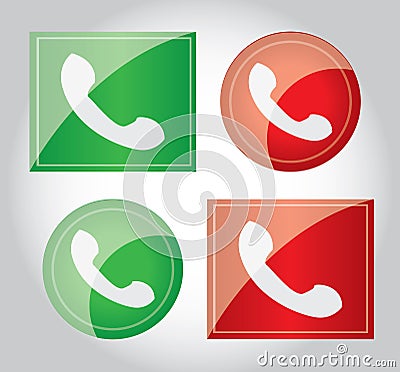 Phone Call Icon design element illustration Vector Illustration