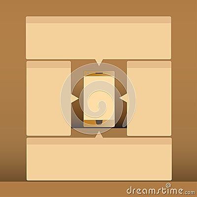 Phone communication Vector Illustration