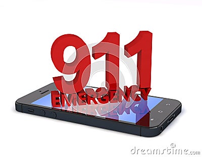 911 Phone Stock Photo