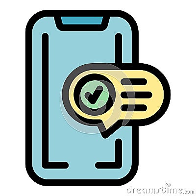 Phone election icon vector flat Vector Illustration