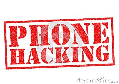 PHONE HACKING Stock Photo